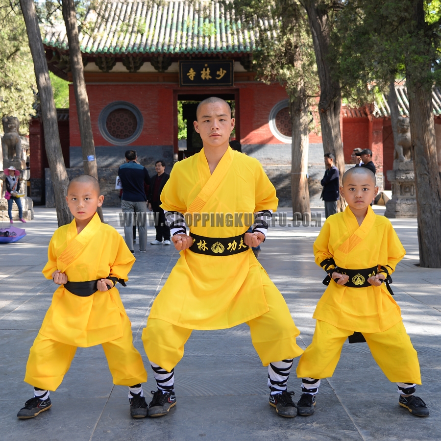 Juster Udseende medaljevinder Yellow Color Shaolin Monk Kung fu Uniform Chinese Martial arts Suit Kids &  Adults,standard size clothes