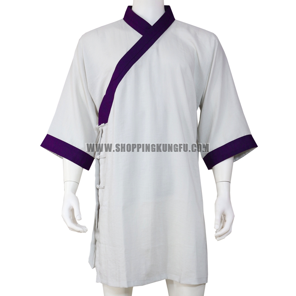Jiaolin Robe Shaolin Monk Kung fu Jacket Wudang Taoist Training Robe 25 Colors